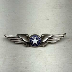 STERLING WWII NATIONAL ASSOCIATION OF AIR FORCES WOMEN PILOT WINGS 2” AMICO